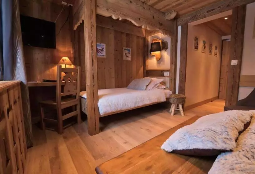 اتاق استاندارد سه نفره, Chalet Hôtel Du Mont Charvin & Spa