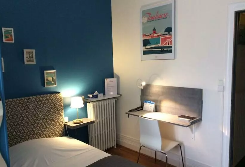 スタンダードシングルルーム, Logis Hotel L Occitan 2 étoiles
