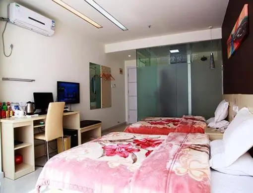 ファミリールーム, Thank Inn Chain Hotel Jiangsu Yancheng Xiangshui Town Qinghuayuan