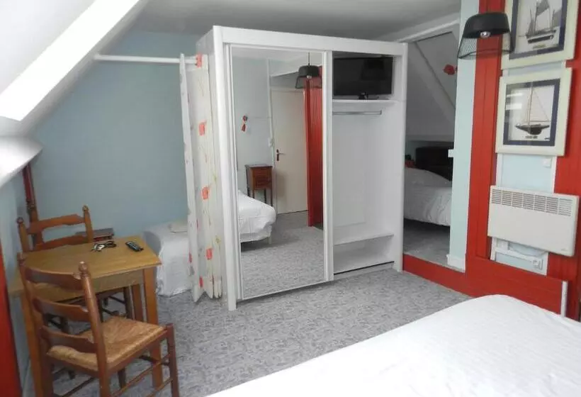 Basic-huone, Hôtel Le Vivier Wissant Centre Village Côte D Opale Baie De Wissant 2caps