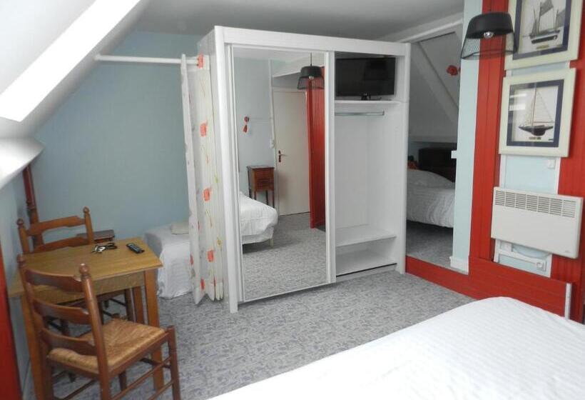 Четырехместный Номер Базовый, Hôtel Le Vivier Wissant   Centre Village   Côte D Opale   Baie De Wissant   2caps