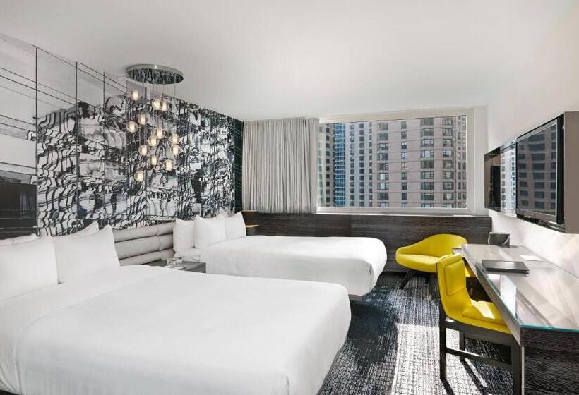اتاق استاندارد با 2 تخت دوبل, W Chicago  Lakeshore