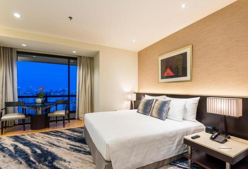 اتاق لوکس با تخت بزرگ, Emporium Suites By Chatrium