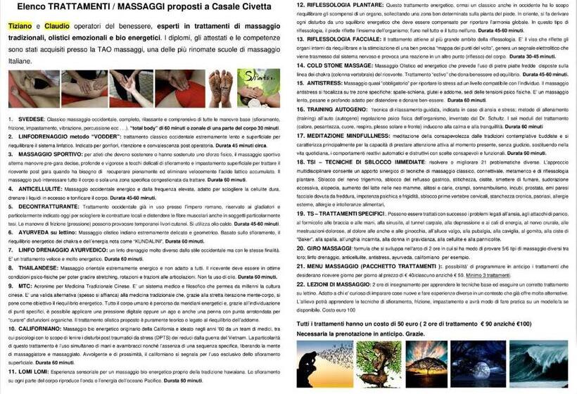 סטודיו סטנדרטי נוף לגינה, Casale Civetta