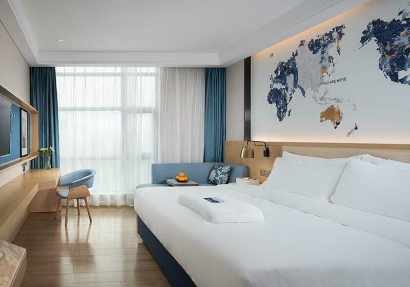 キングサイズベッドのスタンダードルーム, Kyriad Marvelous Hotel Shenzhen Longhua Dalang Business Center