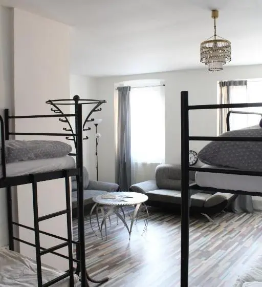Bed in Shared Room with Shared Bathroom, Schrott Bed&beer