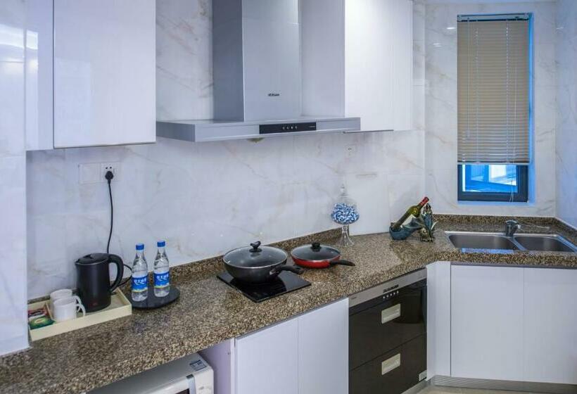 جناح مطلّ علي البحر, Haikou Bay Hengda Yige Holiday Condo