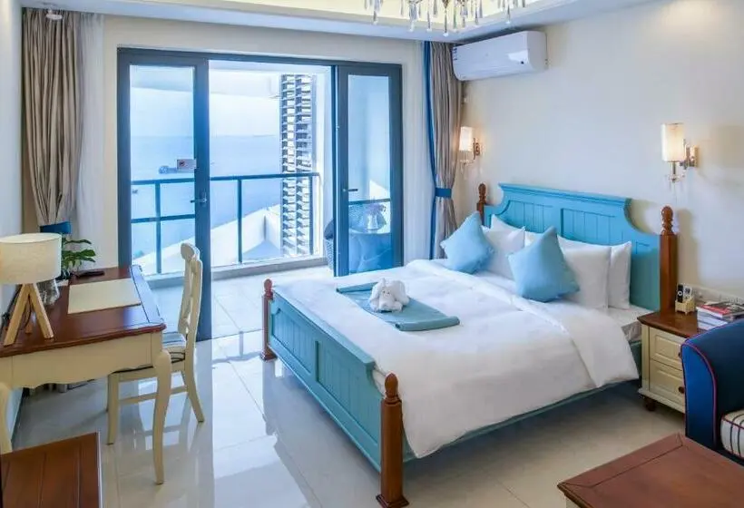 اتاق استاندارد با چشم‌انداز دریا, Haikou Bay Hengda Yige Holiday Condo