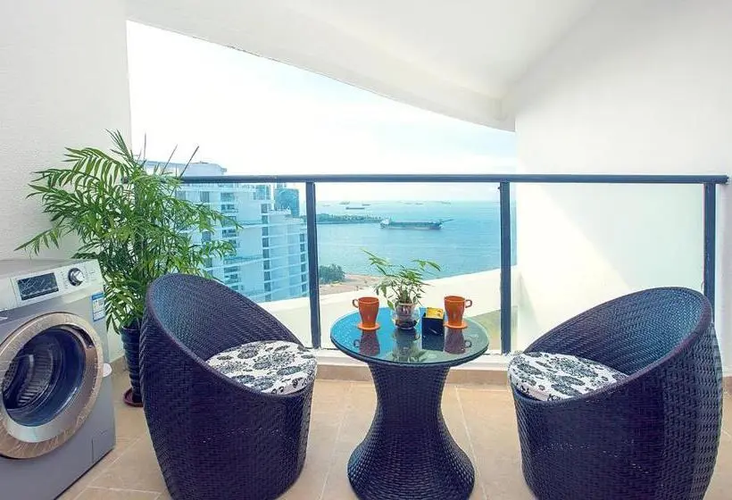 اتاق استاندارد با چشم‌انداز دریا, Haikou Bay Hengda Yige Holiday Condo