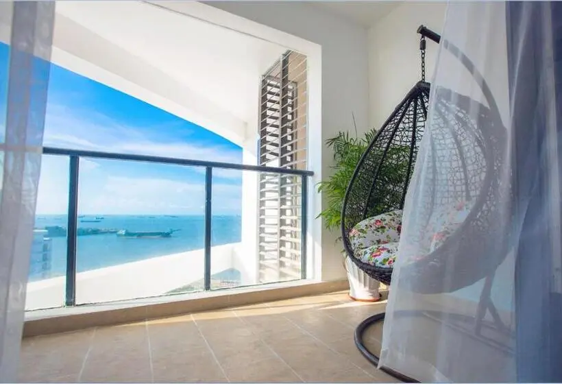سوییت با چشم‌انداز دریا, Haikou Bay Hengda Yige Holiday Condo