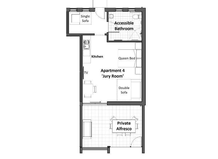 スタンダードスタジオ, Loxton Courthouse Apartments