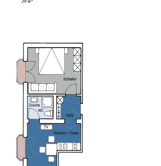 Апартаменты 1 Спальня, Residence Königsrainer
