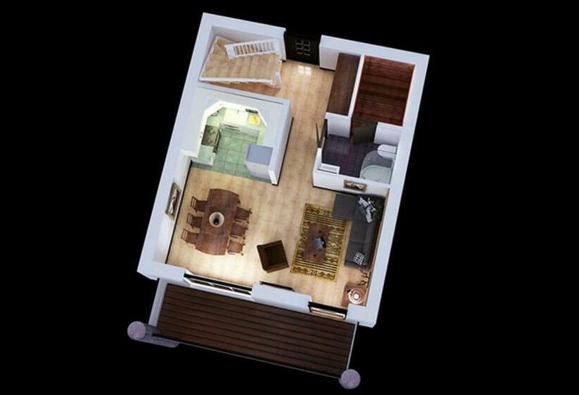 شقة غرفتين نوم مزودة بشُرفة, Vemdalsskalets Högfjällshotell & Lägenheter