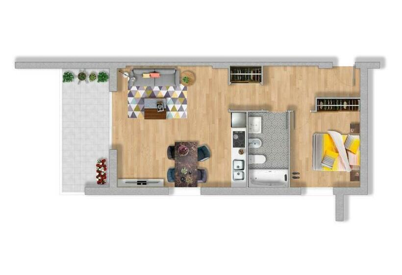 景色の見える一ベッドルームアパートメント, Apartaments Els Llorers
