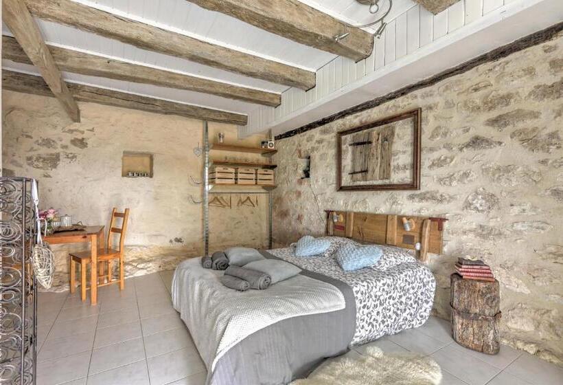 Апартаменты 1 Спальня Вид на Сад, Le Mas Des Papillons Chambre D Hôtes B&b