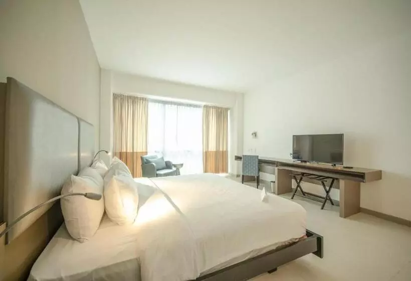 اتاق اجرایی با تخت بزرگ, Decapolis Hotel Panama City