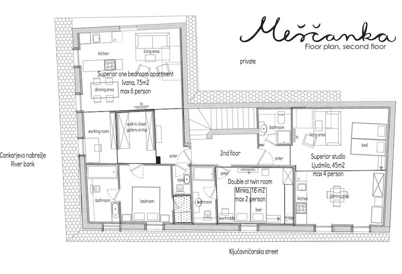 آپارتمان سوپریور 1 خوابه, Apartments And Rooms Meščanka