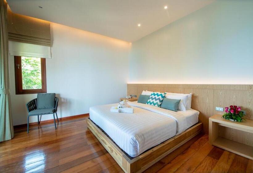 带1个卧室和海景的别墅, Coral Cliff Beach Resort Samui   Sha Plus