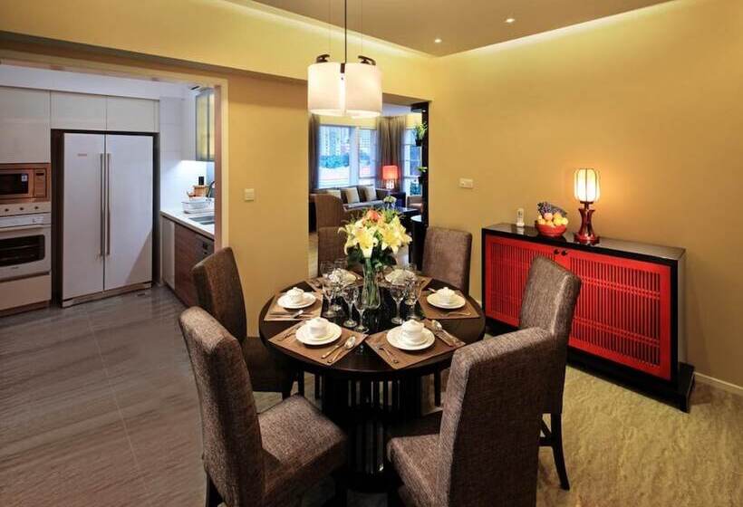 带3个卧室的豪华公寓, Oakwood Gold Arch Residence Guangzhou