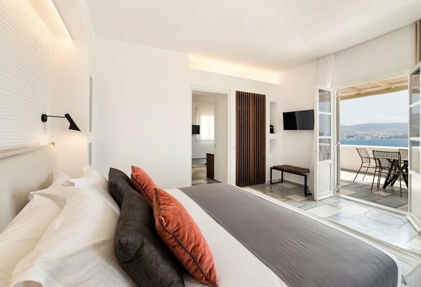 带海景的行政套房, Paros Agnanti Resort & Spa
