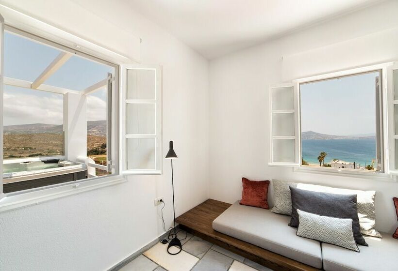 带海景的行政套房, Paros Agnanti Resort & Spa