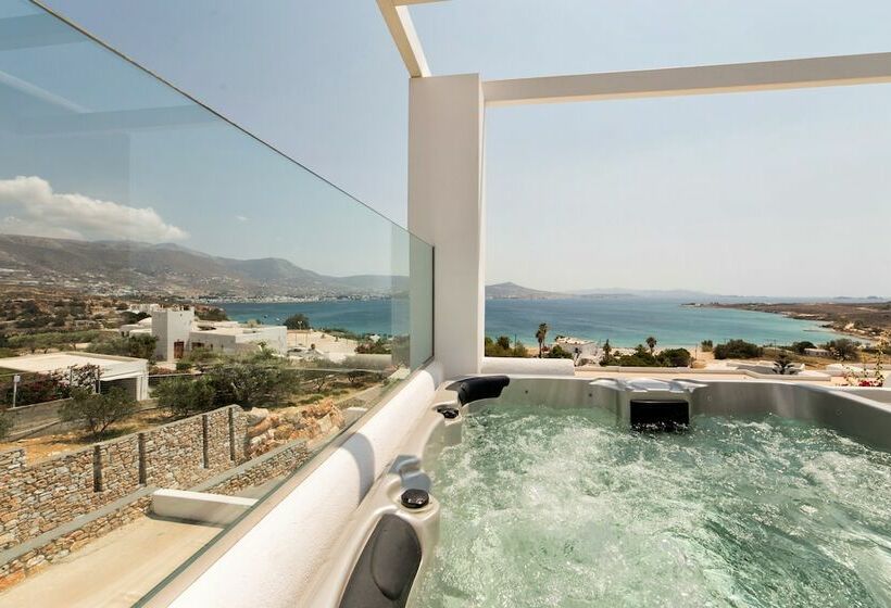 带海景的行政套房, Paros Agnanti Resort & Spa