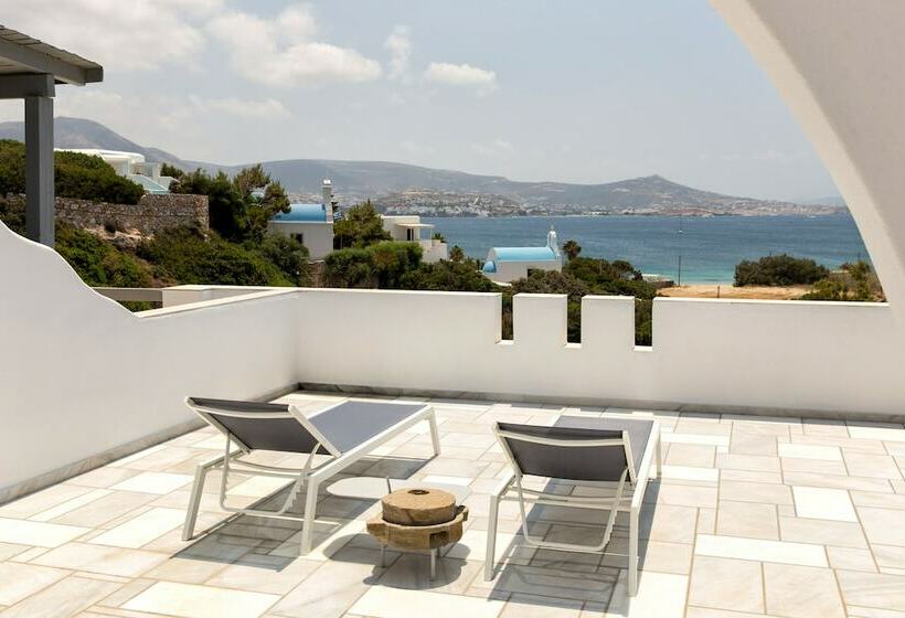 带海景的行政套房, Paros Agnanti Resort & Spa