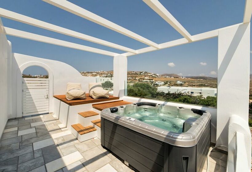 带海景的行政套房, Paros Agnanti Resort & Spa