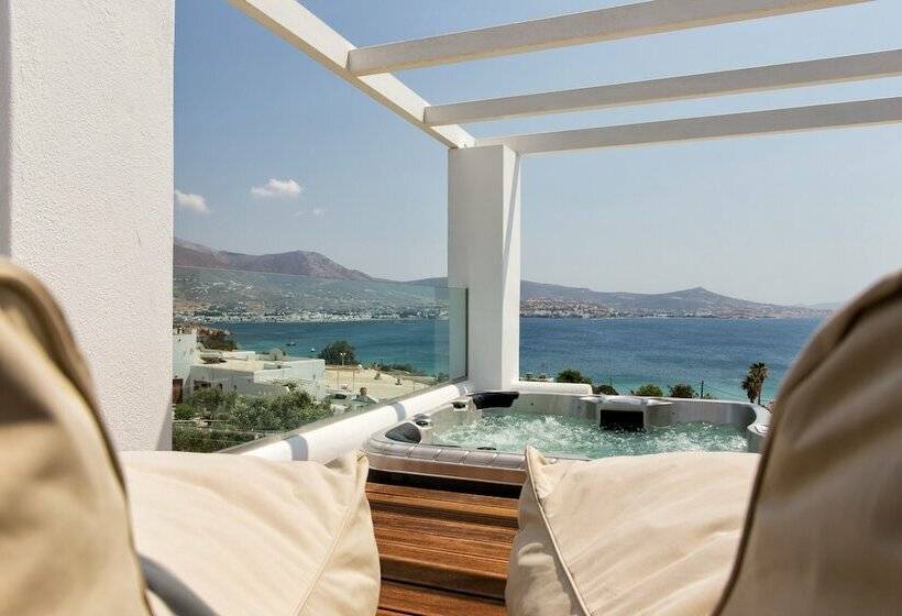 带海景的行政套房, Paros Agnanti Resort & Spa