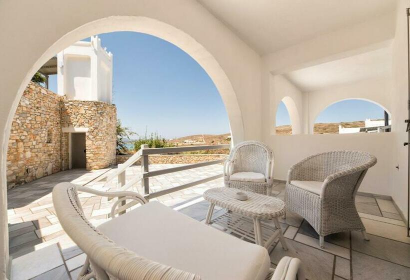 带海景高级家庭房间, Paros Agnanti Resort & Spa
