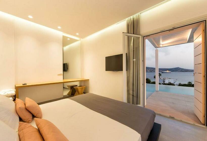 带海景的行政套房, Paros Agnanti Resort & Spa