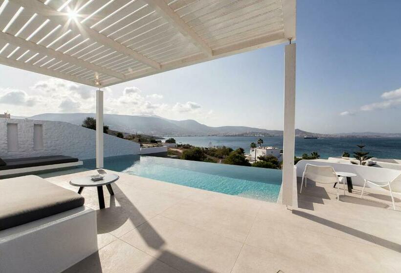 带海景的行政套房, Paros Agnanti Resort & Spa