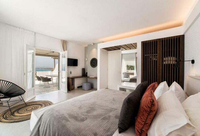 带海景的行政套房, Paros Agnanti Resort & Spa