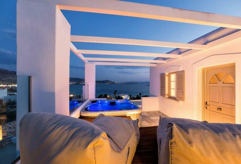 带海景的行政套房, Paros Agnanti Resort & Spa