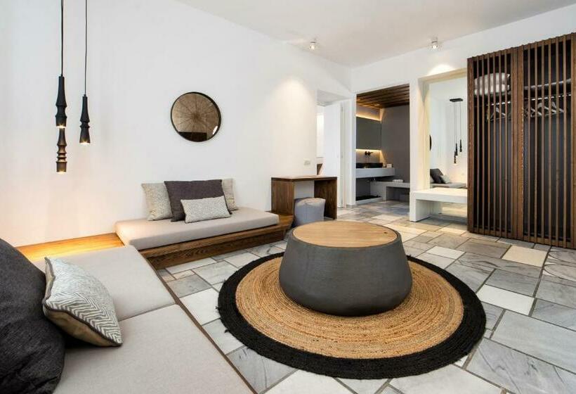 带海景的行政套房, Paros Agnanti Resort & Spa