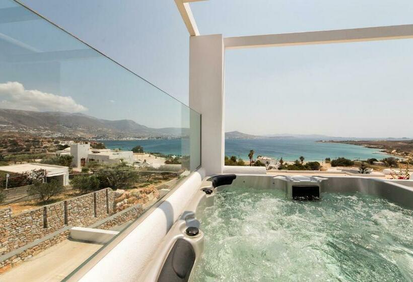 带海景的行政套房, Paros Agnanti Resort & Spa