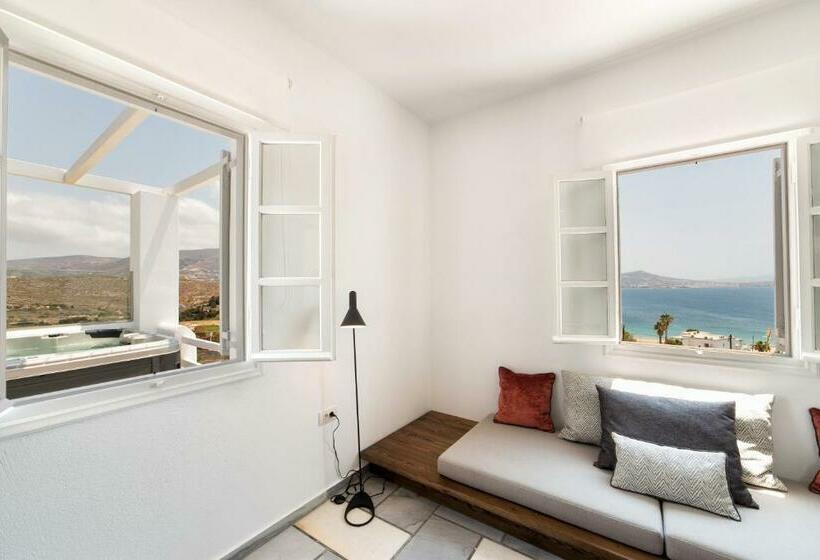 带海景的行政套房, Paros Agnanti Resort & Spa