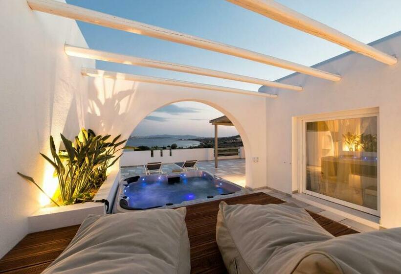 带海景的行政套房, Paros Agnanti Resort & Spa