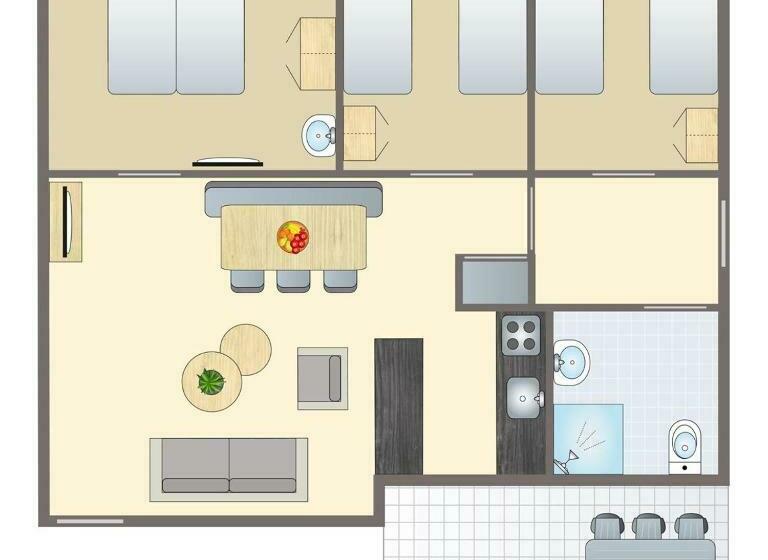 בונגלו סטנדרט עם 3 חדרי שינה, Landal Mont Royal