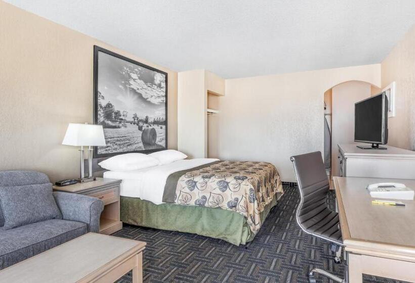 キングサイズベッドのスタンダードルーム, Super 8 By Wyndham Stettler