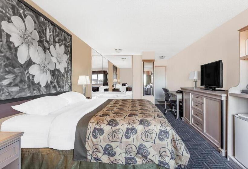 キングサイズベッドのデラックスルーム, Super 8 By Wyndham Stettler