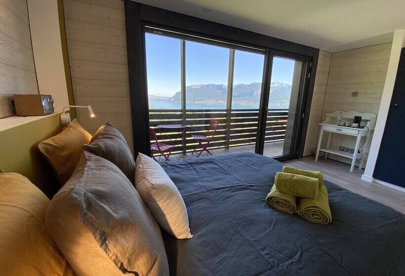 غرفة ديلوكس مطلة على البحيرة, Les O D Annecy