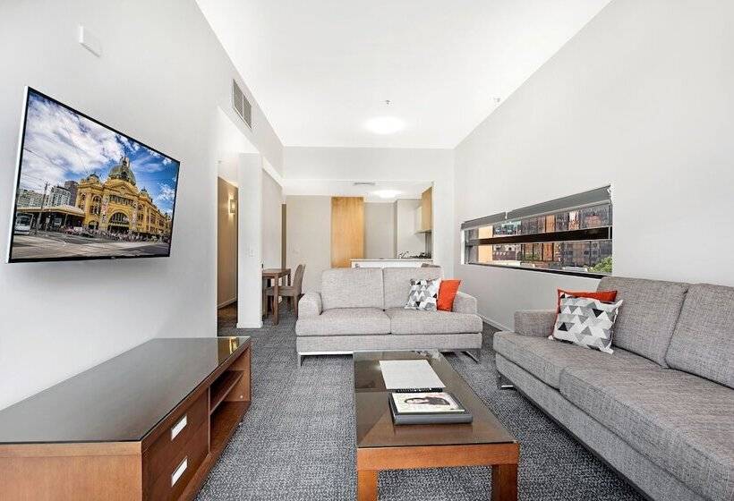 דירת חדר, Melbourne Cbd Central Apartment Hotel Official