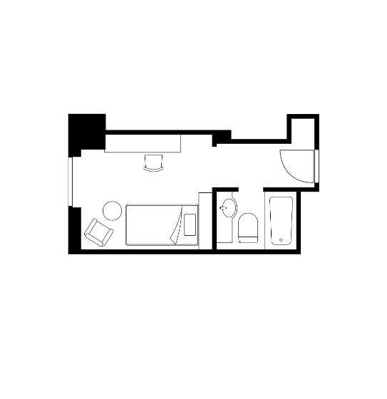 Quarto Estandar Individual, Lake View Mito