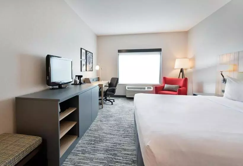 キングサイズベッドのスタンダードルーム, Country Inn & Suites By Radisson, Bloomingtonnormal Airport, Il