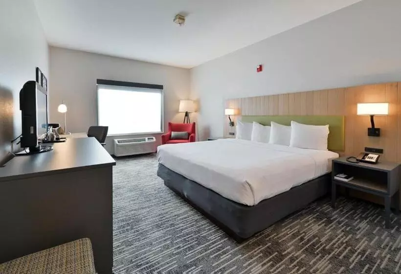 身障者適用キングサイズベッドルーム, Country Inn & Suites By Radisson, Bloomingtonnormal Airport, Il
