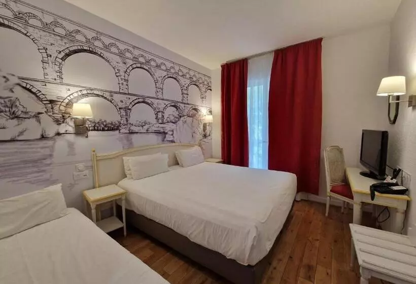 Superior Triple Room, Logis Vignes Blanches Hôtel Cosy Et Restaurant De Terroir