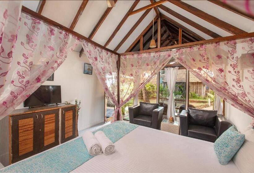 带大床的豪华间, Agonda Shell Beach Resort