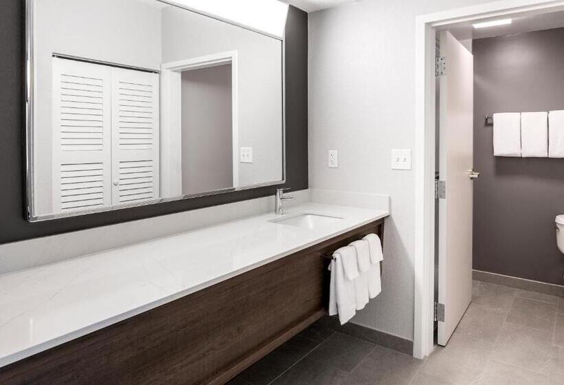 מיטת קינג בסוויטה, Courtyard By Marriott Charlotte Ballantyne