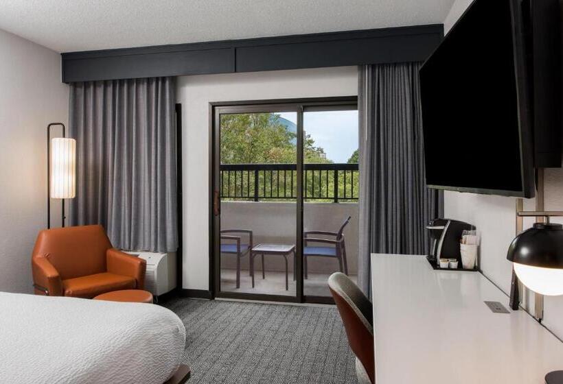 带特大床的标准间, Courtyard By Marriott Charlotte Ballantyne